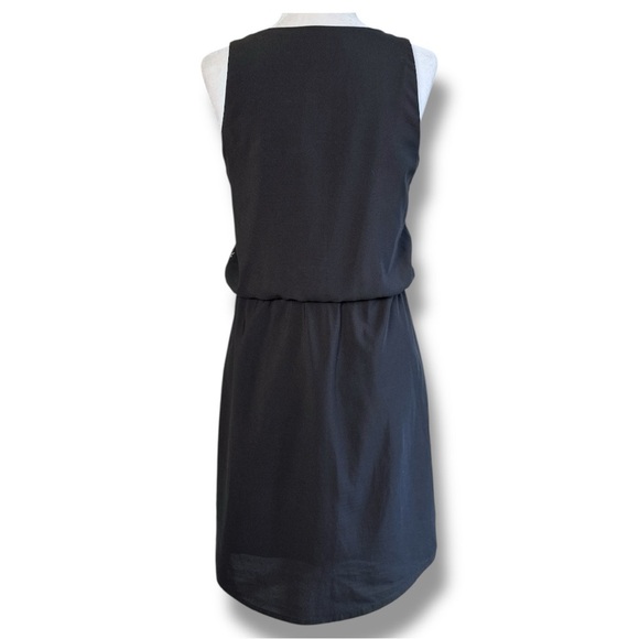 Cokluch Black and White Midi Summer Dress with Pockets - Picture 3 of 15